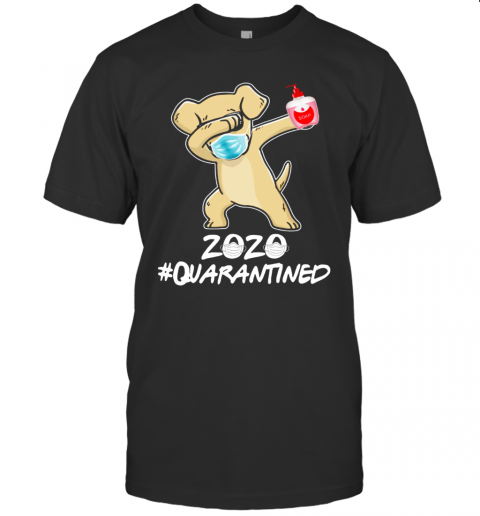 Labrador Retriever Dog Face Mask Dabbing Soap 2020 Quarantined T-Shirt