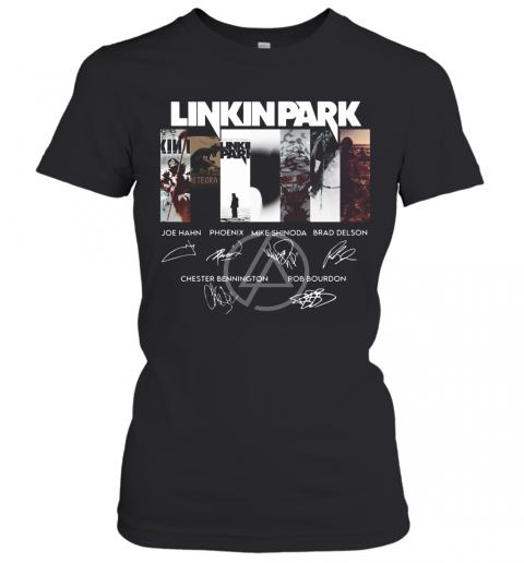 Linkinpark Logo Joe Hahn Phoenix Mike Shinoda Brad Delson Chester Bennington Rob Bourdon Signatures T-Shirt Classic Women's T-shirt