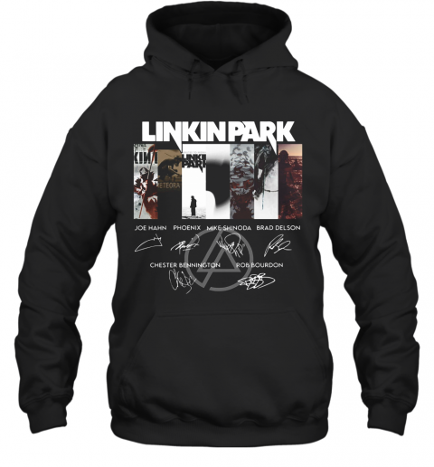 Linkinpark Logo Joe Hahn Phoenix Mike Shinoda Brad Delson Chester Bennington Rob Bourdon Signatures T-Shirt Unisex Hoodie