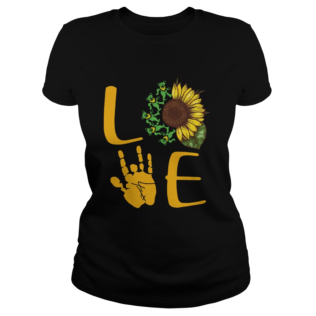Love Sunflower Grateful Dead Bear Classic Ladies