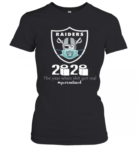 Mask Raiders 2020 The Year When Shit Got Real T-Shirt Classic Women's T-shirt