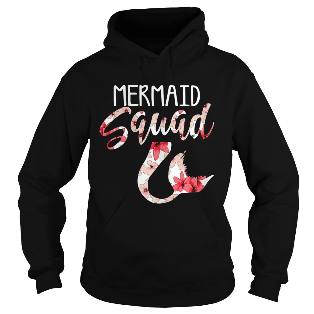 Mermaid Squad Mermaid Birthday For Girls Party Hoodie