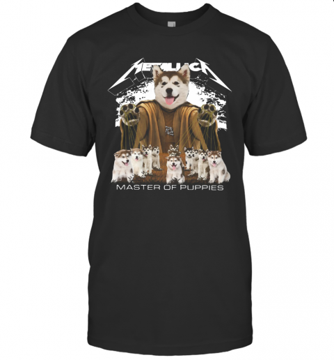 Metallic Alaskan Malamute Master Of Puppies T-Shirt