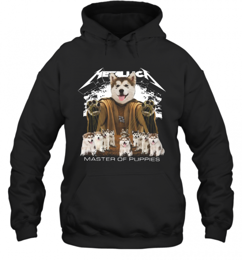 Metallic Alaskan Malamute Master Of Puppies T-Shirt Unisex Hoodie