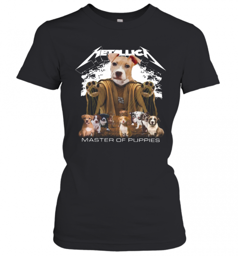 Metallic American Pit Bull Terrier Master Of Puppies T-Shirt Classic Women's T-shirt