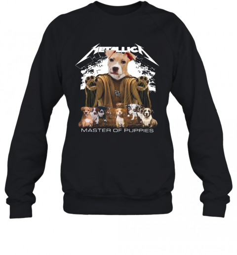 Metallic American Pit Bull Terrier Master Of Puppies T-Shirt Unisex Sweatshirt