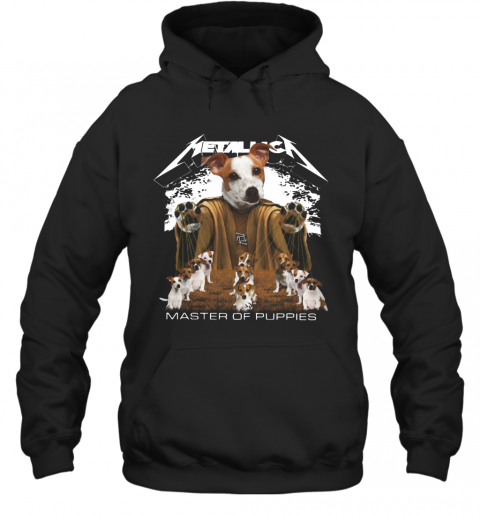 Metallic Jack Russell Terrier Master Of Puppies T-Shirt Unisex Hoodie