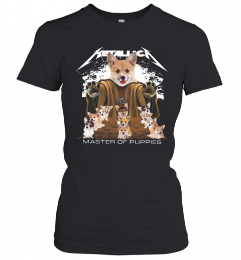 Metallic Pembroke Welsh Corgi Master Of Puppies T-Shirt Classic Women's T-shirt