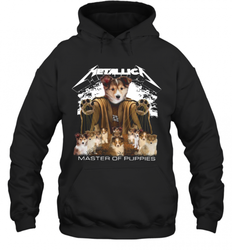 Metallic Shetland Sheepdog Master Of Puppies T-Shirt Unisex Hoodie
