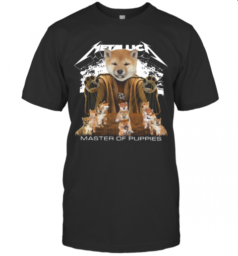 Metallic Shiba Inu Master Of Puppies T-Shirt