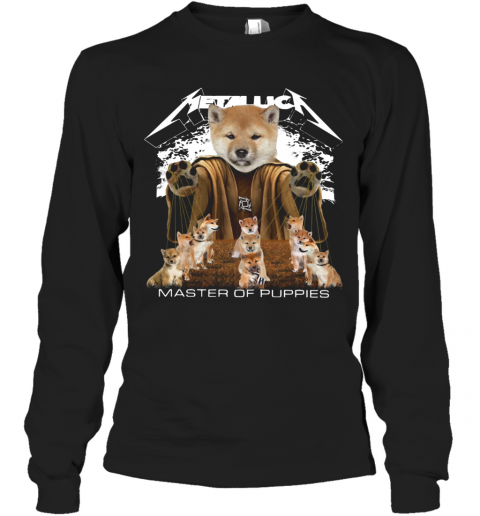 Metallic Shiba Inu Master Of Puppies T-Shirt Long Sleeved T-shirt 