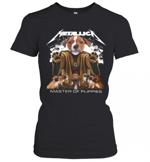 Metallic Staffordshire Bull Terrier Master Of Puppies T-Shirt Classic Women's T-shirt