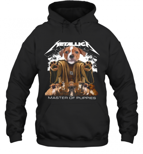 Metallic Staffordshire Bull Terrier Master Of Puppies T-Shirt Unisex Hoodie