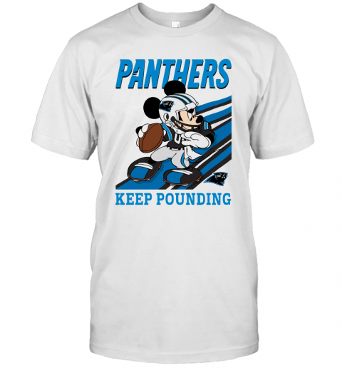 Mickey Mouse Carolina Panthers Keep Pounding T-Shirt