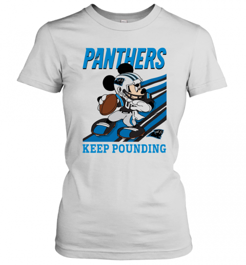 Mickey Mouse Carolina Panthers Keep Pounding T-Shirt Classic Women's T-shirt