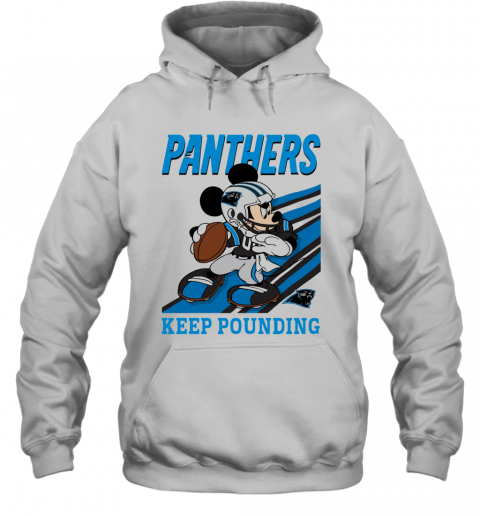 Mickey Mouse Carolina Panthers Keep Pounding T-Shirt Unisex Hoodie