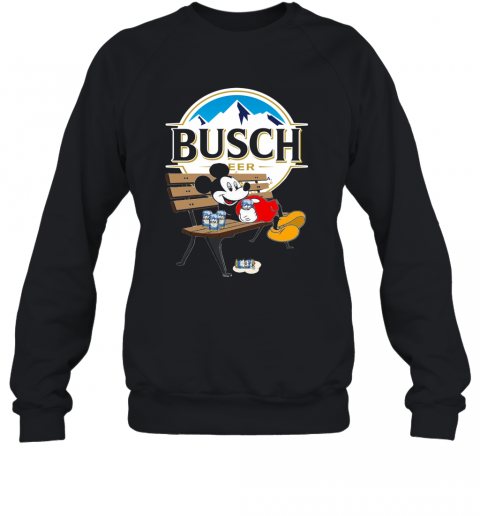 Mickey Mouse Drink Busch Beer T-Shirt Unisex Sweatshirt