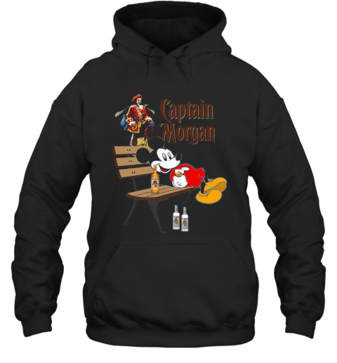 Mickey Mouse Drink Captain Morgan T-Shirt Unisex Hoodie