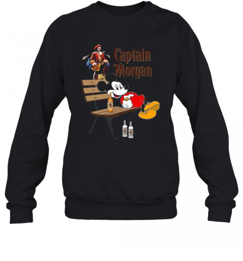 Mickey Mouse Drink Captain Morgan T-Shirt Unisex Sweatshirt