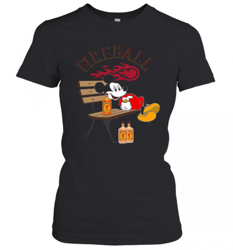 Mickey Mouse Drink Fireball T-Shirt Classic Women's T-shirt