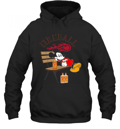 Mickey Mouse Drink Fireball T-Shirt Unisex Hoodie