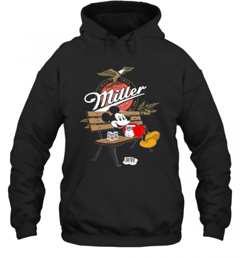 Mickey Mouse Drink Miller Beer T-Shirt Unisex Hoodie
