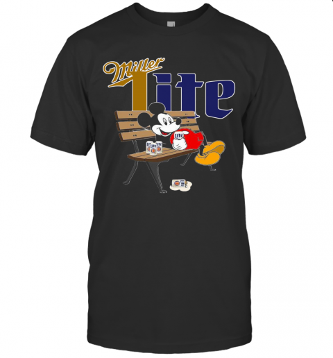 Mickey Mouse Drink Miller Lite T-Shirt