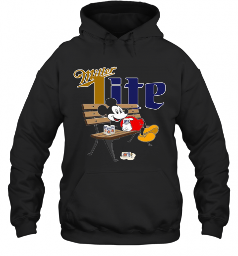 Mickey Mouse Drink Miller Lite T-Shirt Unisex Hoodie