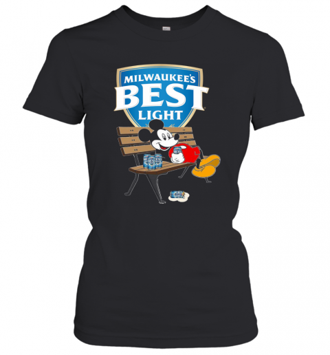 Mickey Mouse Drink Milwaukee's Best Light Beer T-Shirt Classic Women's T-shirt