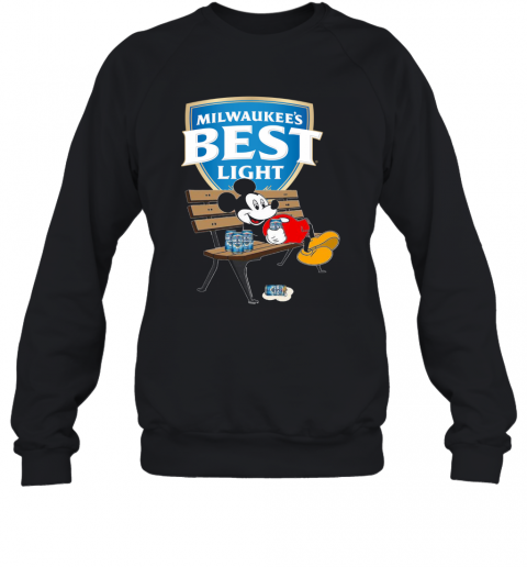 Mickey Mouse Drink Milwaukee's Best Light Beer T-Shirt Unisex Sweatshirt