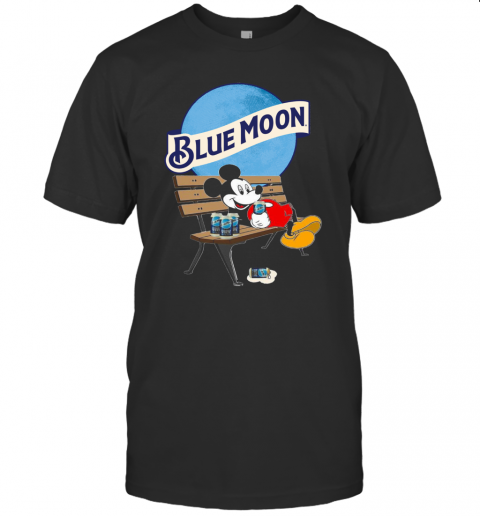Mickey Mouse Drink Pabst Blue Moon Beer T-Shirt