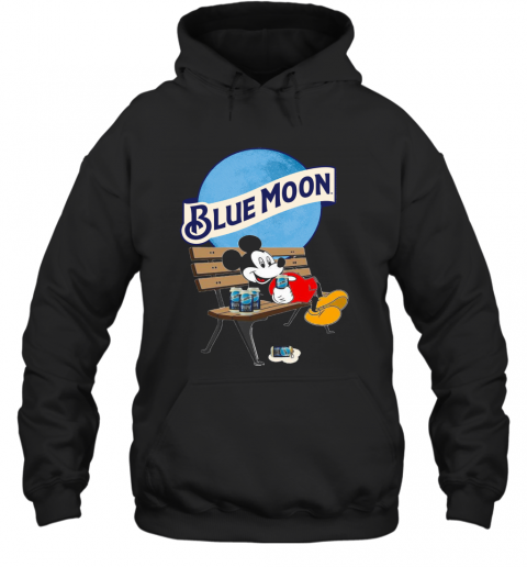 Mickey Mouse Drink Pabst Blue Moon Beer T-Shirt Unisex Hoodie