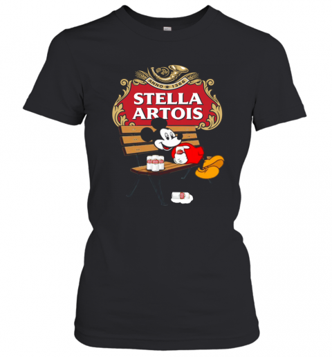 Mickey Mouse Drink Stella Artois T-Shirt Classic Women's T-shirt