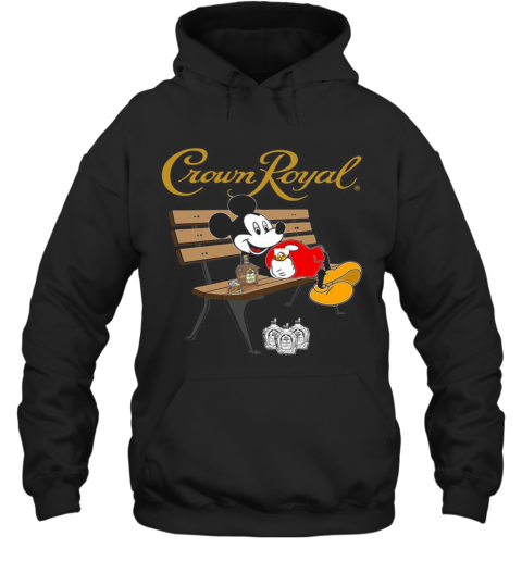 Mickey Mouse Drinking Crown Royal Beer T-Shirt Unisex Hoodie
