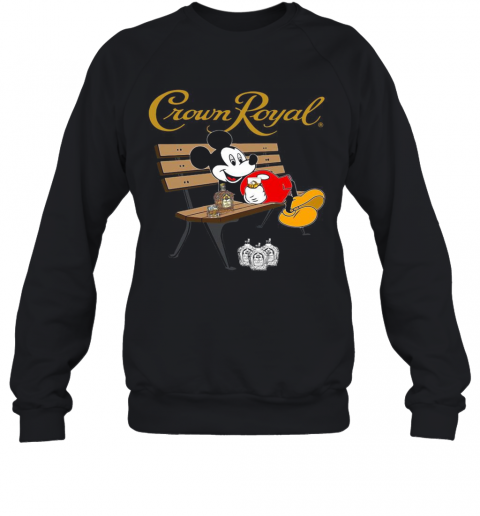 Mickey Mouse Drinking Crown Royal Beer T-Shirt Unisex Sweatshirt