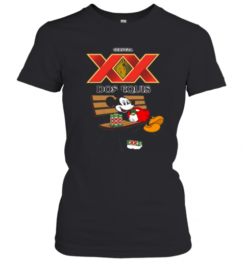 Mickey Mouse Drinking Dos Equis XX Beer T-Shirt Classic Women's T-shirt