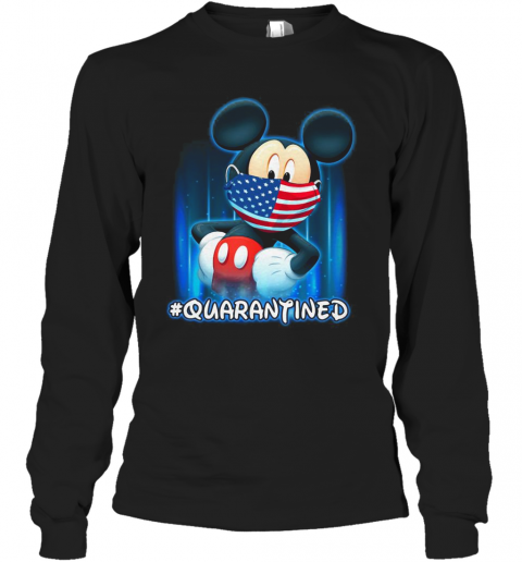 Mickey Mouse Face Mask Quarantined T-Shirt Long Sleeved T-shirt 