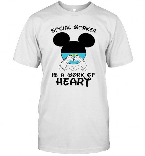 Mickey Mouse Social Worker Is A Work Of Heart Covid 19 T-Shirt