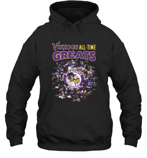 Minnesota Vikings All Time Greats Alan Page Randymoss Carl Eller Signatures T-Shirt Unisex Hoodie
