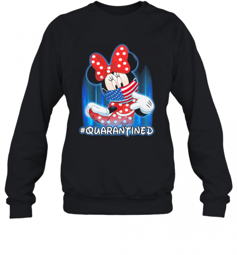 Minnie Mouse Face Mask Quarantined T-Shirt Unisex Sweatshirt