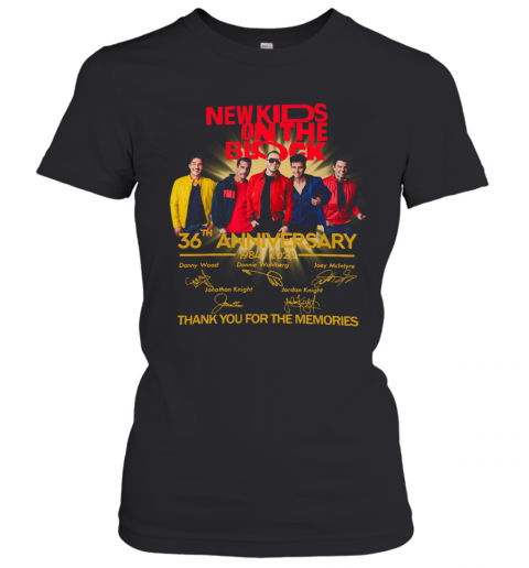 New Kids On The Block 36Th Anniversary 1984 2020 Thank You For The Memories Signatures T-Shirt Classic Women's T-shirt