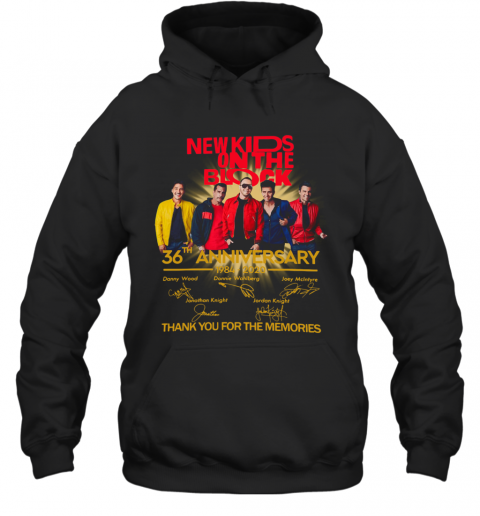 New Kids On The Block 36Th Anniversary 1984 2020 Thank You For The Memories Signatures T-Shirt Unisex Hoodie
