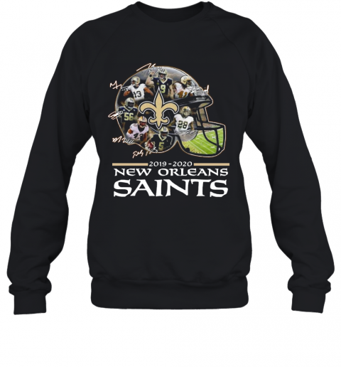 New Orleans Saints 2019 2020 Team Player Signatures T-Shirt Unisex Sweatshirt