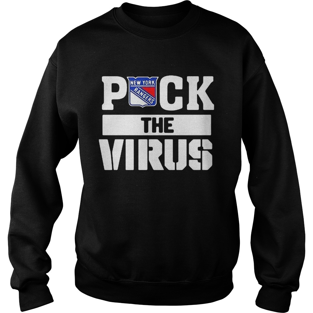New York Rangers Puck The Virus COVID19 Sweatshirt