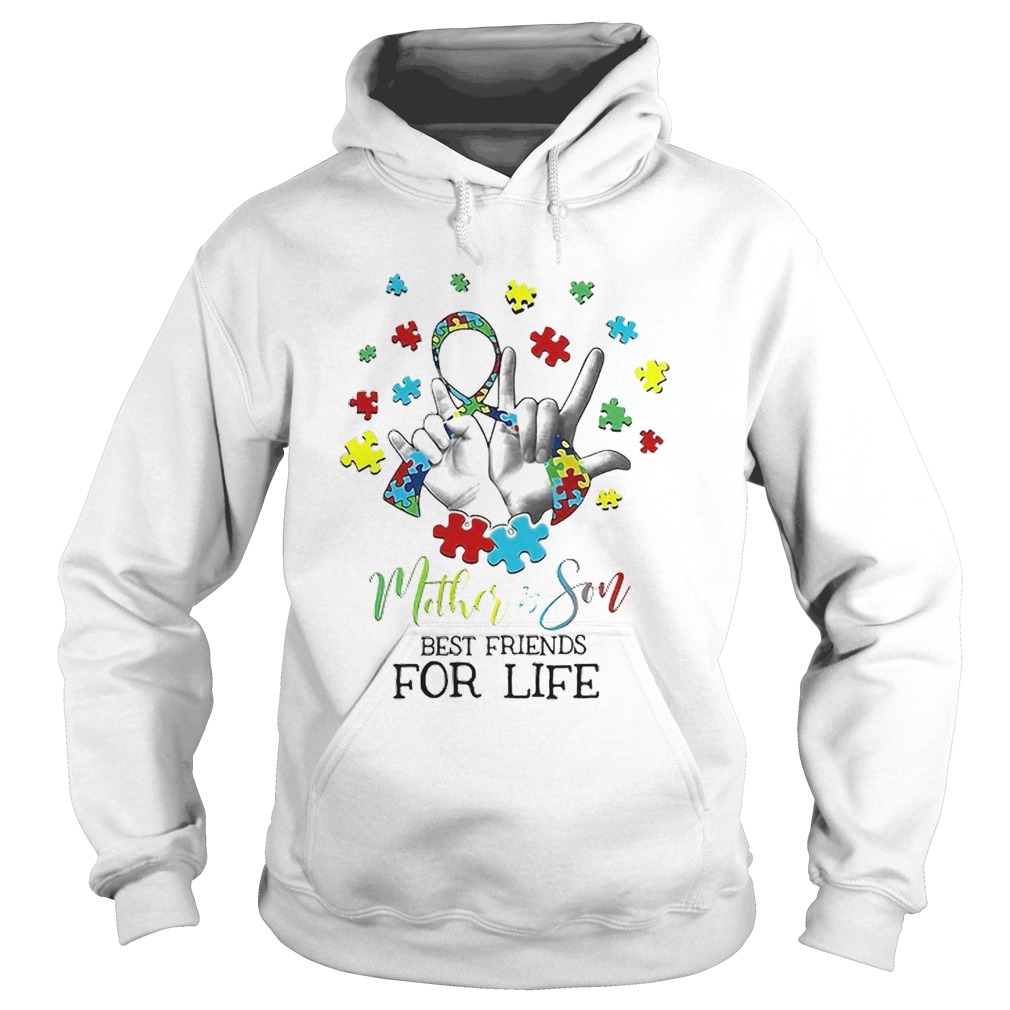 Nice MotherSon Best Friends For Life Awareness Autism Hoodie