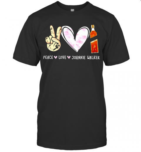 Nice Peace Love Johnnie Walker T-Shirt