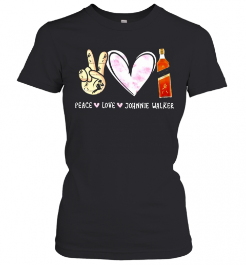 Nice Peace Love Johnnie Walker T-Shirt Classic Women's T-shirt