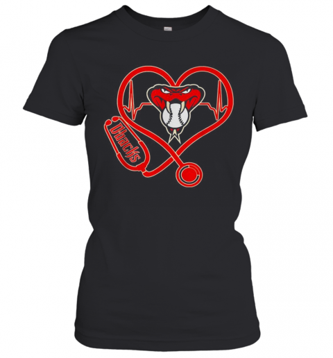 Nurse Heart Arizona Diamondbacks T-Shirt Classic Women's T-shirt