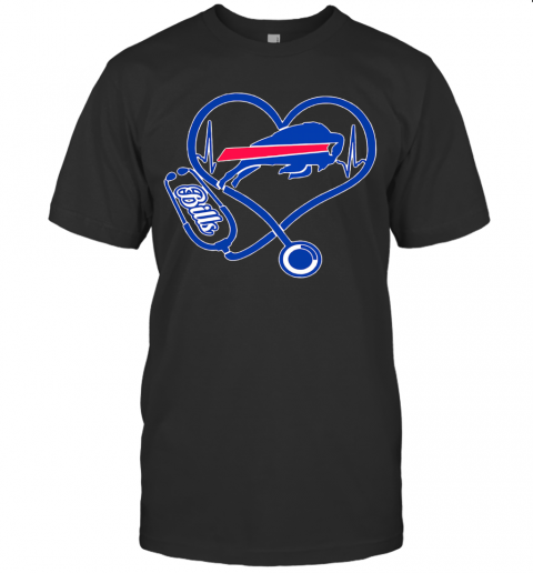 Nurse Heart Buffalo Bills T-Shirt