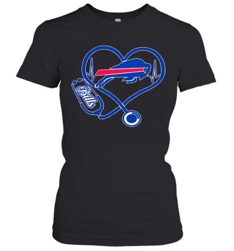 Nurse Heart Buffalo Bills T-Shirt Classic Women's T-shirt